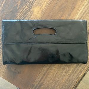 HOBO black leather clutch